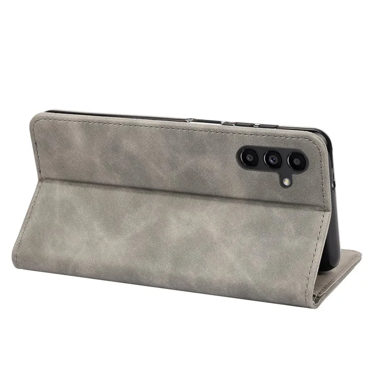 For Samsung Galaxy A05s 4G Case Skin-touch PU Leather Flip Stand View Phone Cover