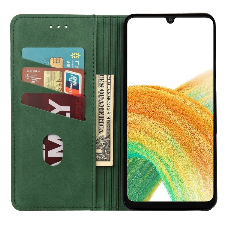 For Samsung Galaxy A05s 4G Case Skin-touch PU Leather Flip Stand View Phone Cover
