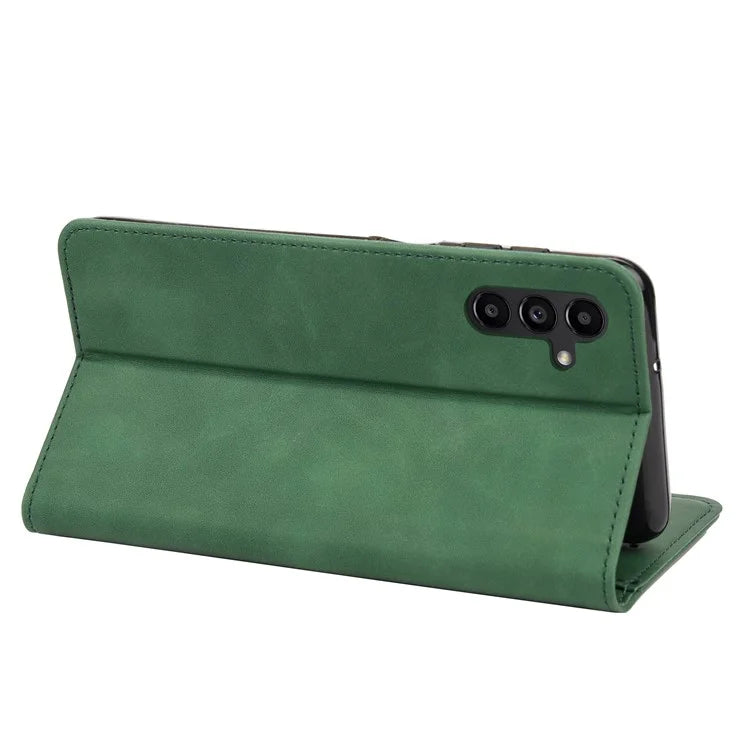 For Samsung Galaxy A05s 4G Case Skin-touch PU Leather Flip Stand View Phone Cover