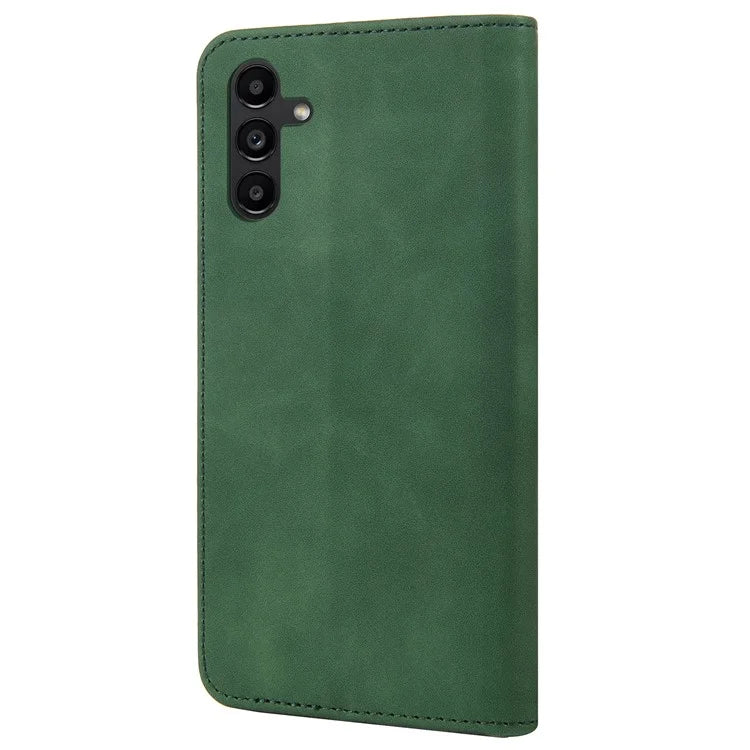 For Samsung Galaxy A05s 4G Case Skin-touch PU Leather Flip Stand View Phone Cover