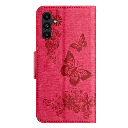 For Samsung Galaxy A05s 4G Case Folio PU Leather Butterflies Flower Phone Cover
