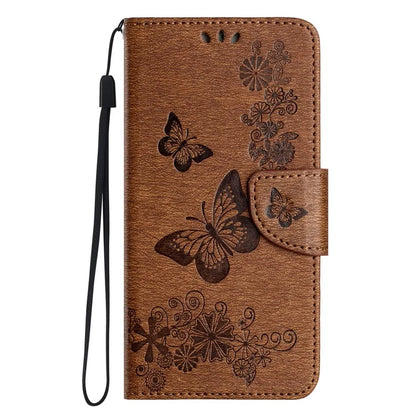 For Samsung Galaxy A05s 4G Case Folio PU Leather Butterflies Flower Phone Cover