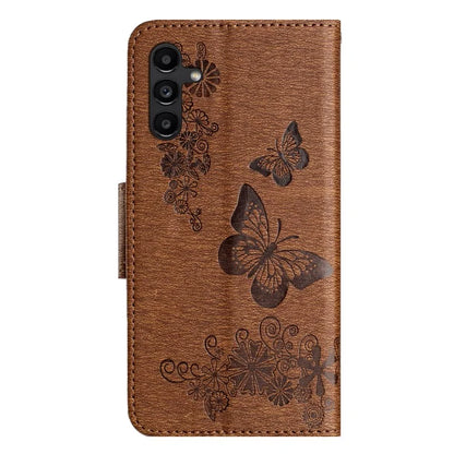 For Samsung Galaxy A05s 4G Case Folio PU Leather Butterflies Flower Phone Cover