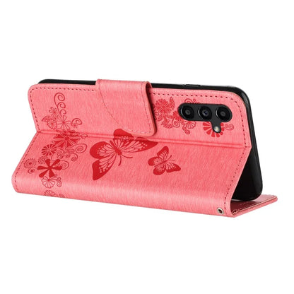 For Samsung Galaxy A05s 4G Case Folio PU Leather Butterflies Flower Phone Cover