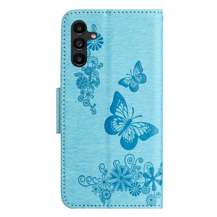 For Samsung Galaxy A05s 4G Case Folio PU Leather Butterflies Flower Phone Cover