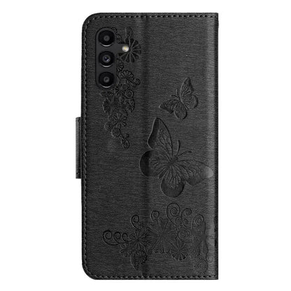 For Samsung Galaxy A05s 4G Case Folio PU Leather Butterflies Flower Phone Cover
