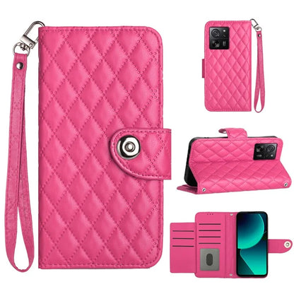 YB Imprinting Series-8 for Xiaomi 13T / 13T Pro Phone Case 7-Card Slots Leather Flip Cover