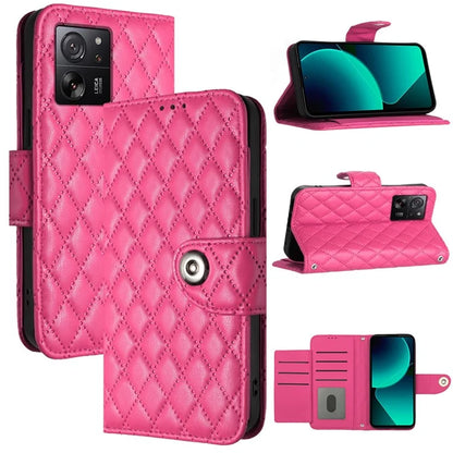 YB Imprinting Series-8 for Xiaomi 13T / 13T Pro Phone Case 7-Card Slots Leather Flip Cover