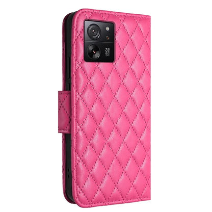YB Imprinting Series-8 for Xiaomi 13T / 13T Pro Phone Case 7-Card Slots Leather Flip Cover