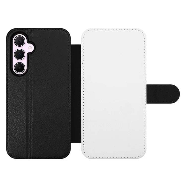 For Samsung Galaxy A55 5G PU Leather Case DIY Heat Press Phone Protector
