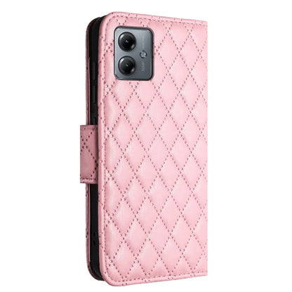 YB Imprinting Series-8 for Motorola Moto G14 4G Case Anti-Dorp Leather Phone Cover with 7 Card Slots