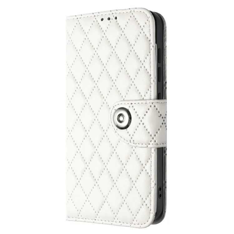 YB Imprinting Series-8 for Motorola Moto G14 4G Case Anti-Dorp Leather Phone Cover with 7 Card Slots