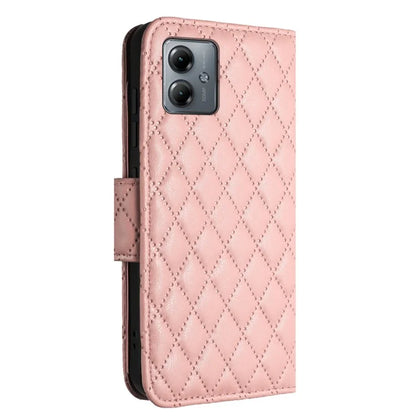 YB Imprinting Series-8 for Motorola Moto G14 4G Case Anti-Dorp Leather Phone Cover with 7 Card Slots