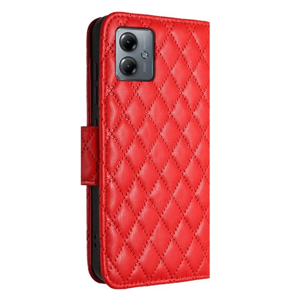 YB Imprinting Series-8 for Motorola Moto G14 4G Case Anti-Dorp Leather Phone Cover with 7 Card Slots