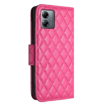 YB Imprinting Series-8 for Motorola Moto G14 4G Case Anti-Dorp Leather Phone Cover with 7 Card Slots