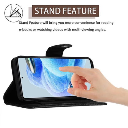 YB Imprinting Series-8 for Xiaomi Redmi Note 12 Pro+ 5G Magnetic Case 7 Card Slots Leather Phone Cover
