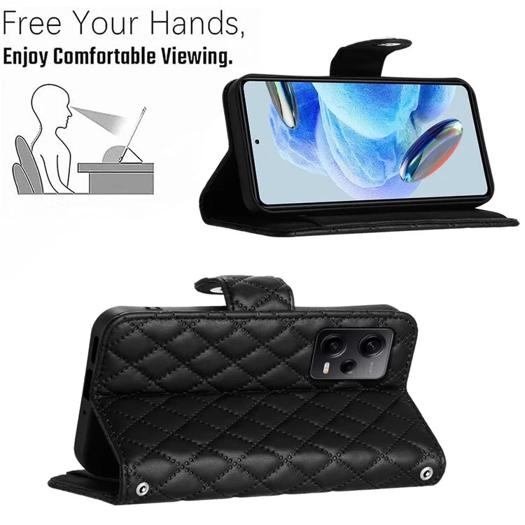 YB Imprinting Series-8 for Xiaomi Redmi Note 12 Pro+ 5G Magnetic Case 7 Card Slots Leather Phone Cover