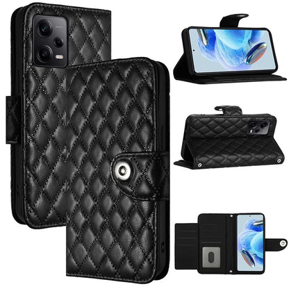 YB Imprinting Series-8 for Xiaomi Redmi Note 12 Pro+ 5G Magnetic Case 7 Card Slots Leather Phone Cover