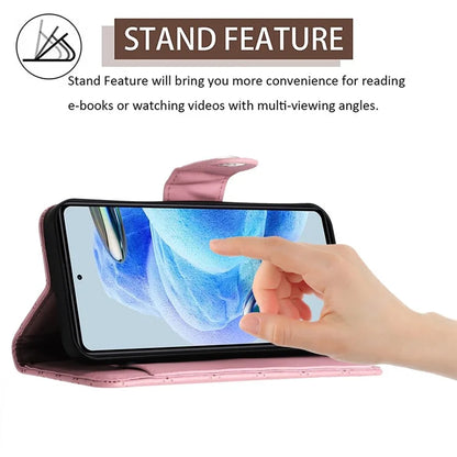 YB Imprinting Series-8 for Xiaomi Redmi Note 12 Pro+ 5G Magnetic Case 7 Card Slots Leather Phone Cover