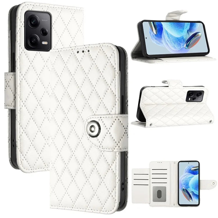 YB Imprinting Series-8 for Xiaomi Redmi Note 12 Pro+ 5G Magnetic Case 7 Card Slots Leather Phone Cover