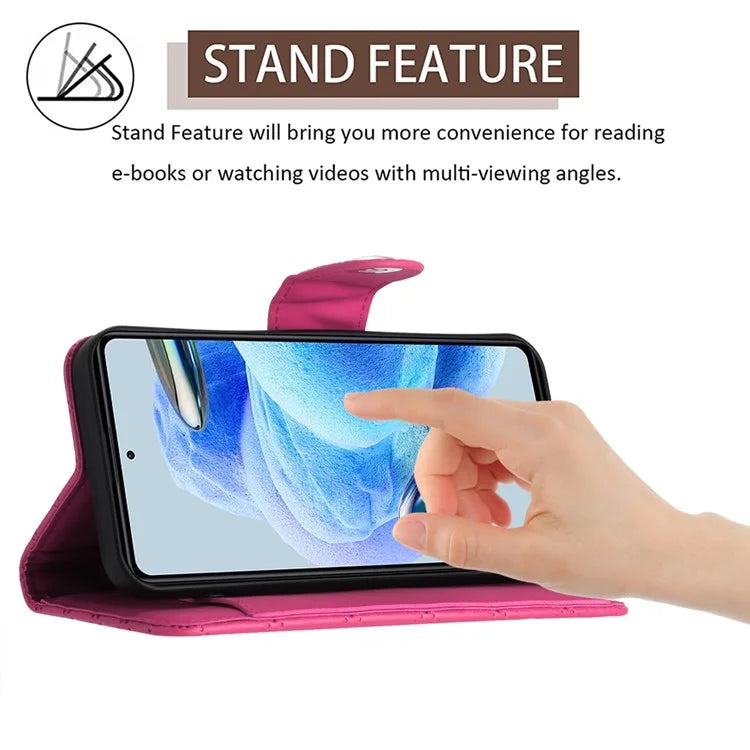 YB Imprinting Series-8 for Xiaomi Redmi Note 12 Pro+ 5G Magnetic Case 7 Card Slots Leather Phone Cover
