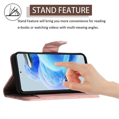 YB Imprinting Series-8 for Xiaomi Redmi Note 12 Pro+ 5G Magnetic Case 7 Card Slots Leather Phone Cover