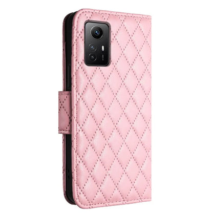 YB Imprinting Series-8 for Xiaomi Redmi Note 12S 4G Leather Case Rhombus 7 Card Slots Phone Cover