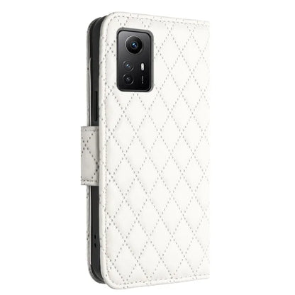 YB Imprinting Series-8 for Xiaomi Redmi Note 12S 4G Leather Case Rhombus 7 Card Slots Phone Cover