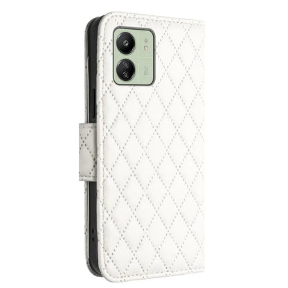 YB Imprinting Series-8 for Xiaomi Redmi 13C 4G / Poco C65 4G Case Rhombus Wallet Smart Phone Protector