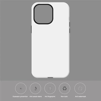 20Pcs  /  Pack For iPhone 15 TPU+PC Case 3D Sublimation Blank Glossy Phone Cover