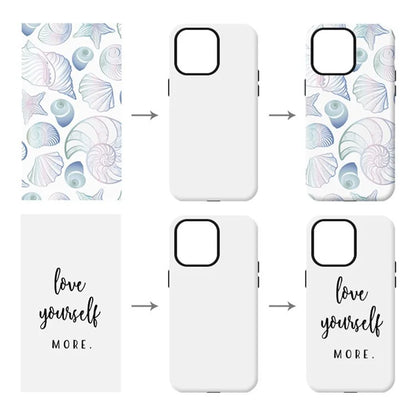 20Pcs  /  Pack For iPhone 15 TPU+PC Case 3D Sublimation Blank Glossy Phone Cover