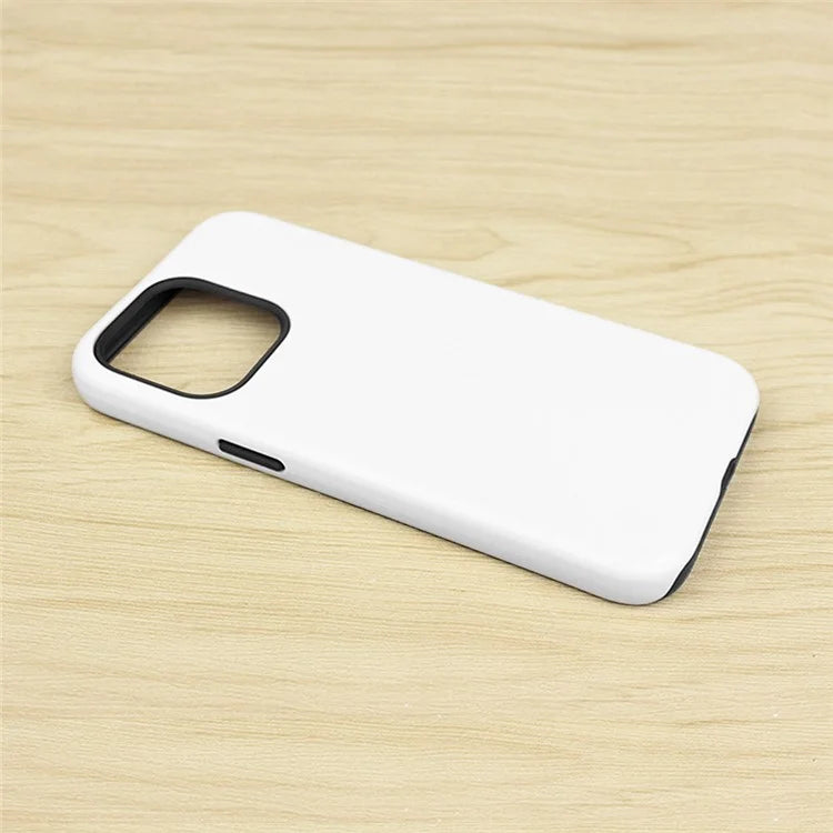 20Pcs  /  Pack For iPhone 15 TPU+PC Case 3D Sublimation Blank Glossy Phone Cover