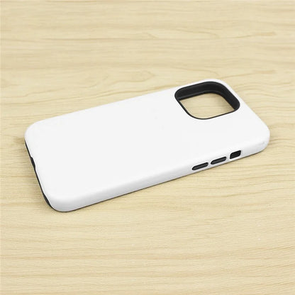 20Pcs  /  Pack For iPhone 15 TPU+PC Case 3D Sublimation Blank Glossy Phone Cover