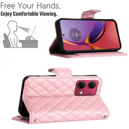 YB Imprinting Series-8 for Motorola Moto G84 5G Magnetic Phone Case Wallet Anti-scratch Cover with 7 Card Slots
