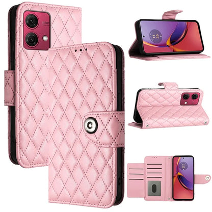 YB Imprinting Series-8 for Motorola Moto G84 5G Magnetic Phone Case Wallet Anti-scratch Cover with 7 Card Slots