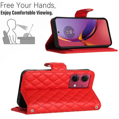 YB Imprinting Series-8 for Motorola Moto G84 5G Magnetic Phone Case Wallet Anti-scratch Cover with 7 Card Slots