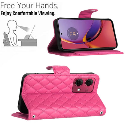 YB Imprinting Series-8 for Motorola Moto G84 5G Magnetic Phone Case Wallet Anti-scratch Cover with 7 Card Slots