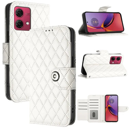 YB Imprinting Series-8 for Motorola Moto G84 5G Magnetic Phone Case Wallet Anti-scratch Cover with 7 Card Slots