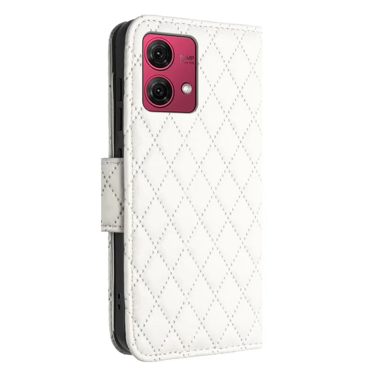 YB Imprinting Series-8 for Motorola Moto G84 5G Magnetic Phone Case Wallet Anti-scratch Cover with 7 Card Slots