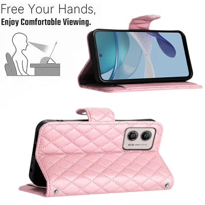 YB Imprinting Series-8 for Motorola Moto G53 5G / G23 4G / G13 4G Wallet Case Leather Phone Cover