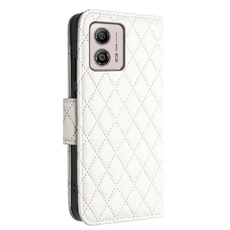 YB Imprinting Series-8 for Motorola Moto G53 5G / G23 4G / G13 4G Wallet Case Leather Phone Cover