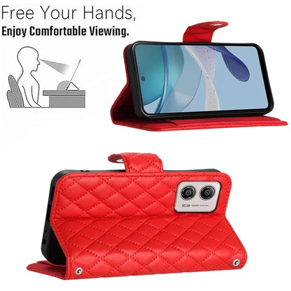 YB Imprinting Series-8 for Motorola Moto G53 5G / G23 4G / G13 4G Wallet Case Leather Phone Cover