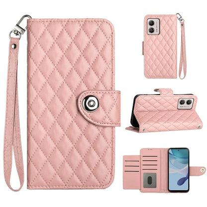 YB Imprinting Series-8 for Motorola Moto G53 5G / G23 4G / G13 4G Wallet Case Leather Phone Cover