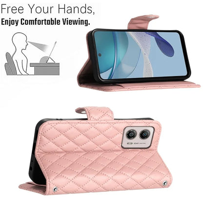 YB Imprinting Series-8 for Motorola Moto G53 5G / G23 4G / G13 4G Wallet Case Leather Phone Cover