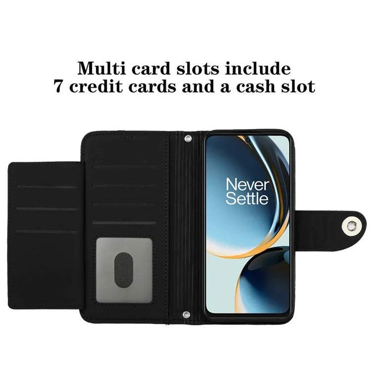 YB Imprinting Series-8 for OnePlus Nord CE 3 Lite 5G / Nord N30 5G / Oppo K11x 5G Leather Case Wallet Cover