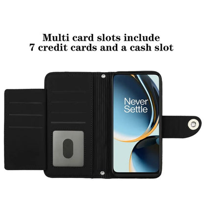 YB Imprinting Series-8 for OnePlus Nord CE 3 Lite 5G / Nord N30 5G / Oppo K11x 5G Leather Case Wallet Cover