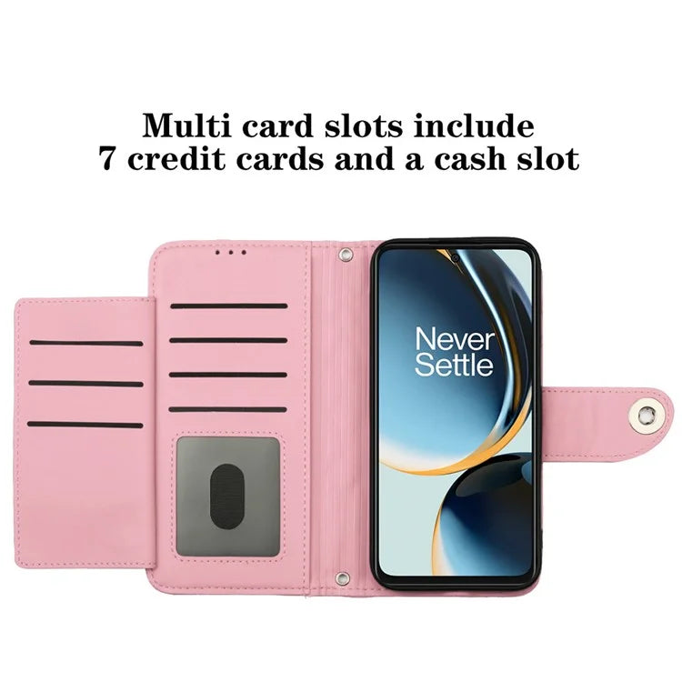 YB Imprinting Series-8 for OnePlus Nord CE 3 Lite 5G / Nord N30 5G / Oppo K11x 5G Leather Case Wallet Cover