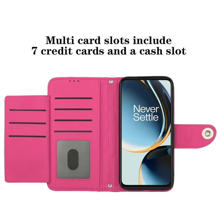 YB Imprinting Series-8 for OnePlus Nord CE 3 Lite 5G / Nord N30 5G / Oppo K11x 5G Leather Case Wallet Cover