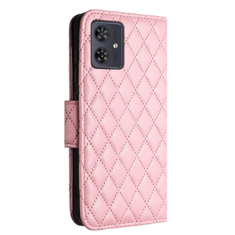 YB Imprinting Series-8 for Motorola Moto G54 5G Case PU Leather Wallet Stand Cover with 7 Card Slots