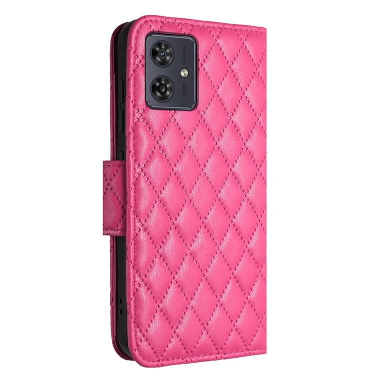 YB Imprinting Series-8 for Motorola Moto G54 5G Case PU Leather Wallet Stand Cover with 7 Card Slots